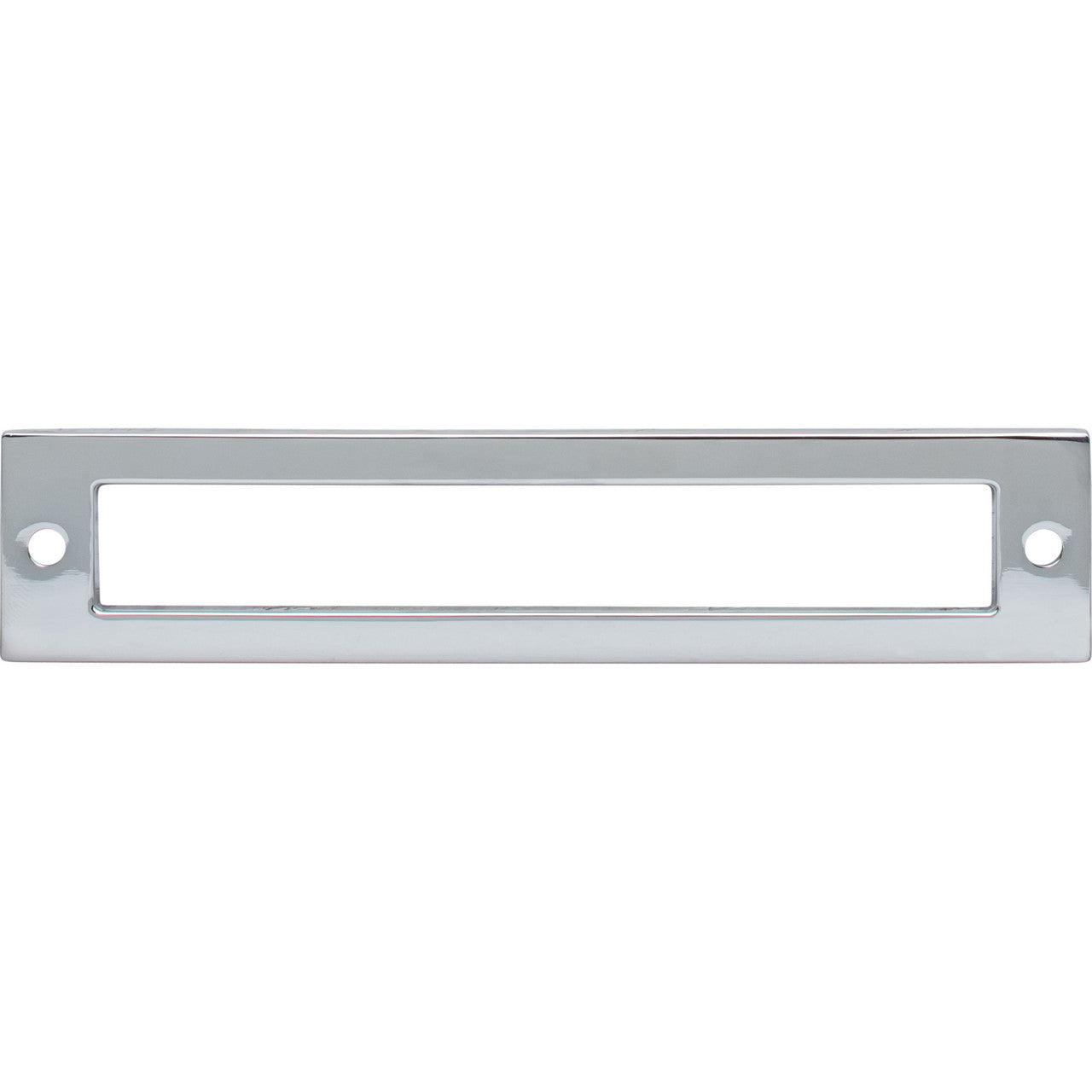 Top Knobs TK925PC: 5-1/16" cc Hollin Rectangle Backplate - Polished Chrome