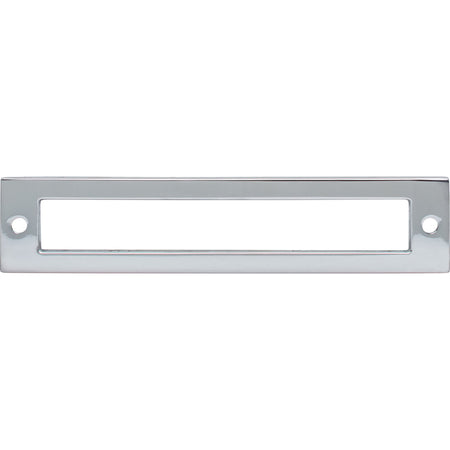 Top Knobs TK925PC: 5-1/16" cc Hollin Rectangle Backplate - Polished Chrome