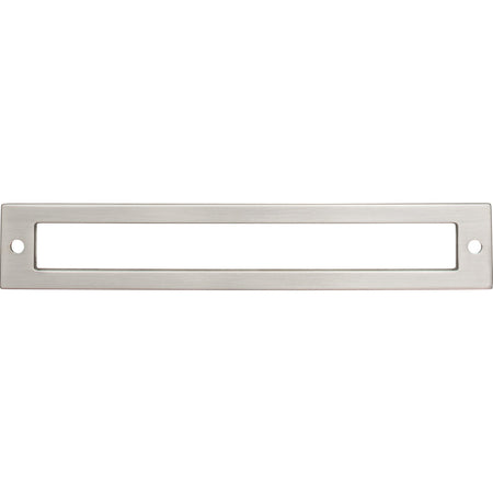 Top Knobs TK926BSN: 6-5/16" cc Hollin Rectangle Backplate - Brushed Satin Nickel
