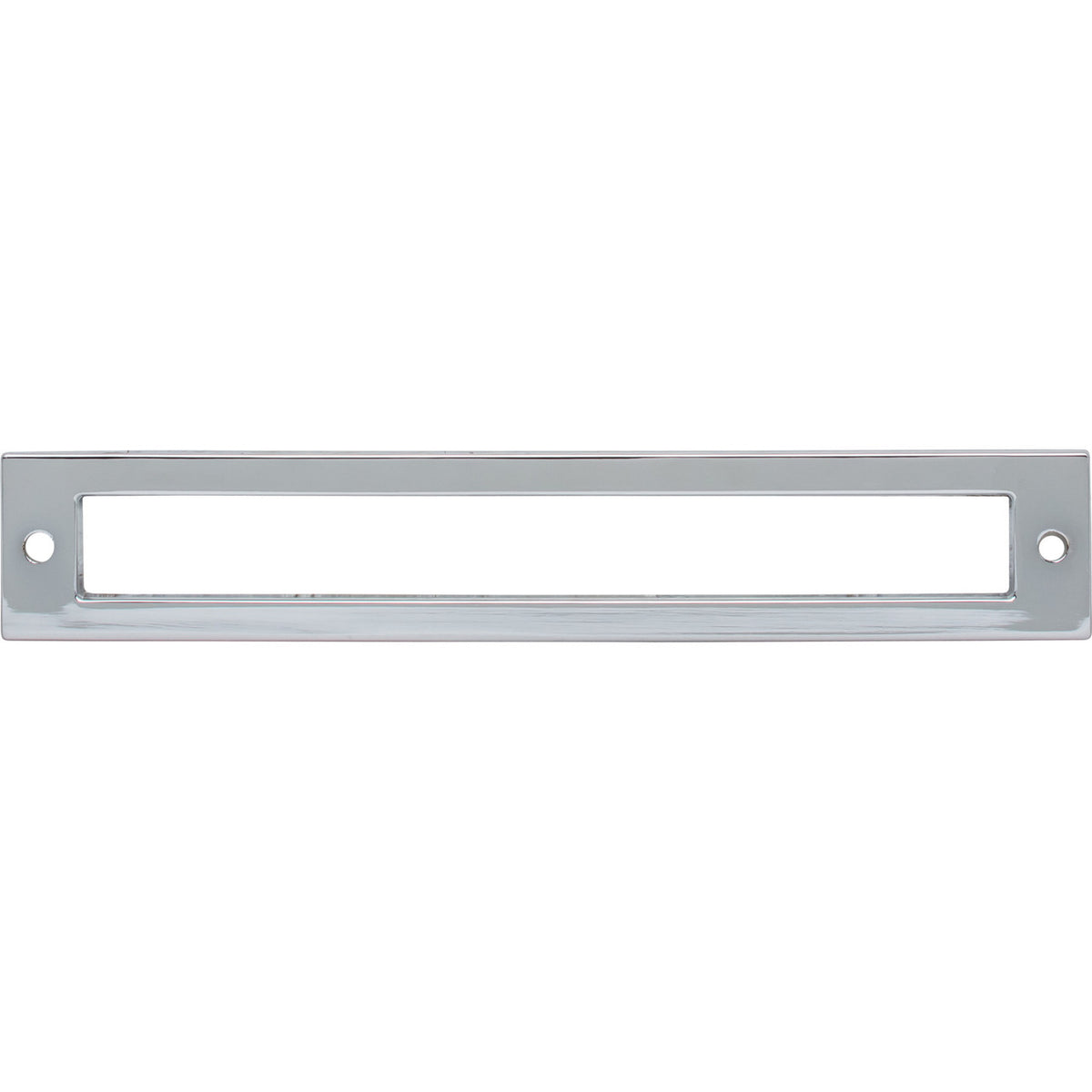 Top Knobs TK926PC: 6-5/16" cc Hollin Rectangle Backplate - Polished Chrome
