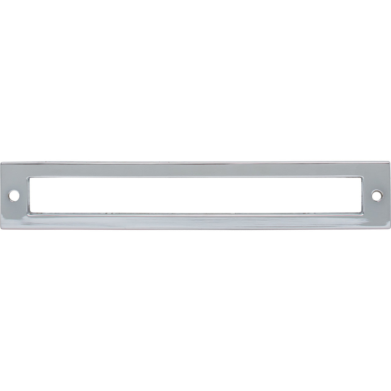 Top Knobs TK926PC: 6-5/16" cc Hollin Rectangle Backplate - Polished Chrome