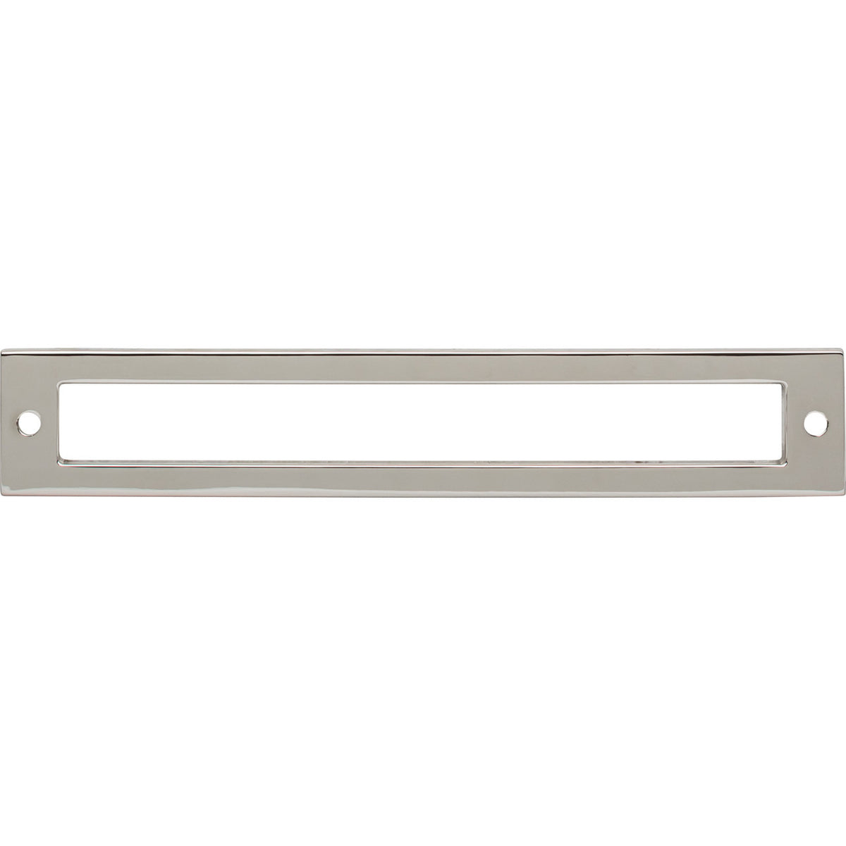 Top Knobs TK926PN: 6-5/16" cc Hollin Rectangle Backplate - Polished Nickel