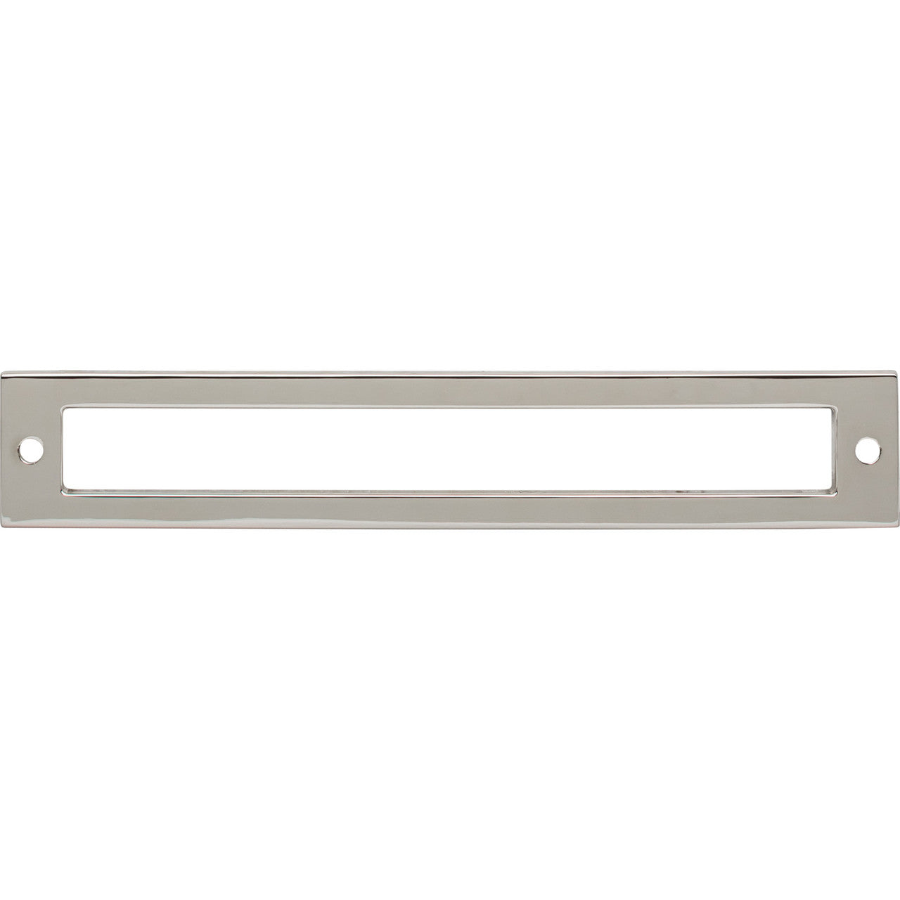 Top Knobs TK926PN: 6-5/16" cc Hollin Rectangle Backplate - Polished Nickel