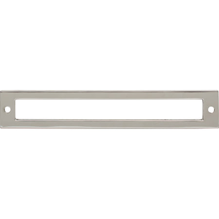 Top Knobs TK926PN: 6-5/16" cc Hollin Rectangle Backplate - Polished Nickel