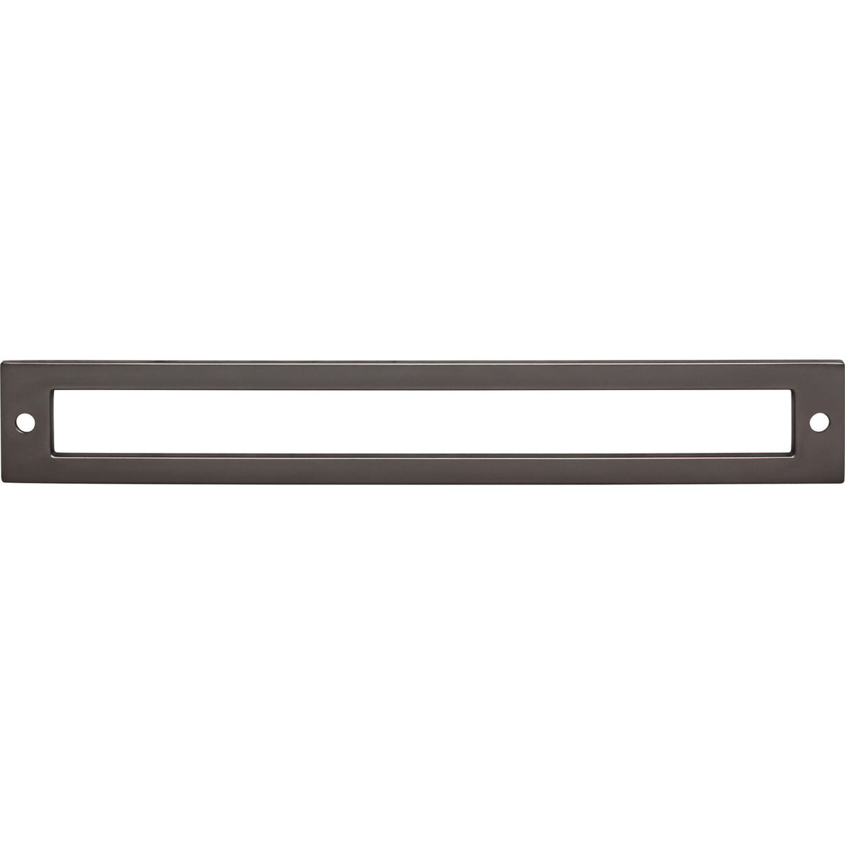 Top Knobs TK927AG: 7-9/16" cc Hollin Rectangle Backplate - Ash Gray