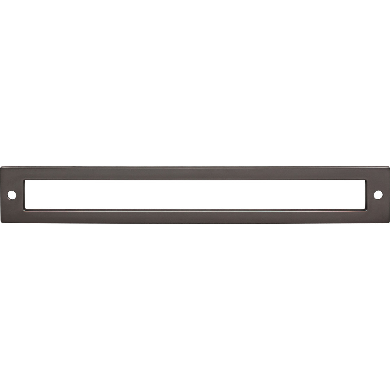 Top Knobs TK927AG: 7-9/16" cc Hollin Rectangle Backplate - Ash Gray