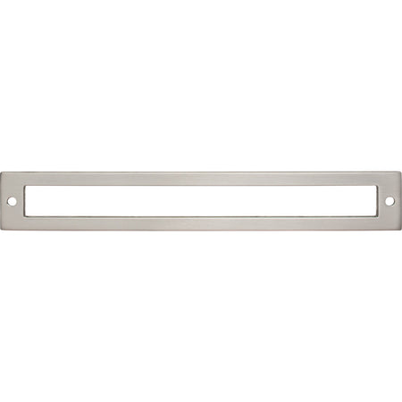 Top Knobs TK927BSN: 7-9/16" cc Hollin Rectangle Backplate - Brushed Satin Nickel