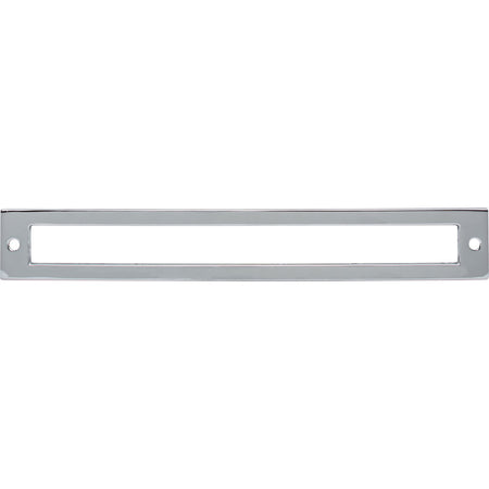 Top Knobs TK927PC: 7-9/16" cc Hollin Rectangle Backplate - Polished Chrome