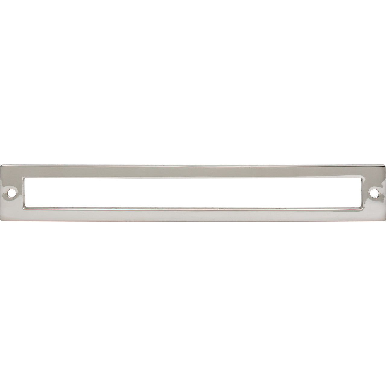 Top Knobs TK927PN: 7-9/16" cc Hollin Rectangle Backplate - Polished Nickel