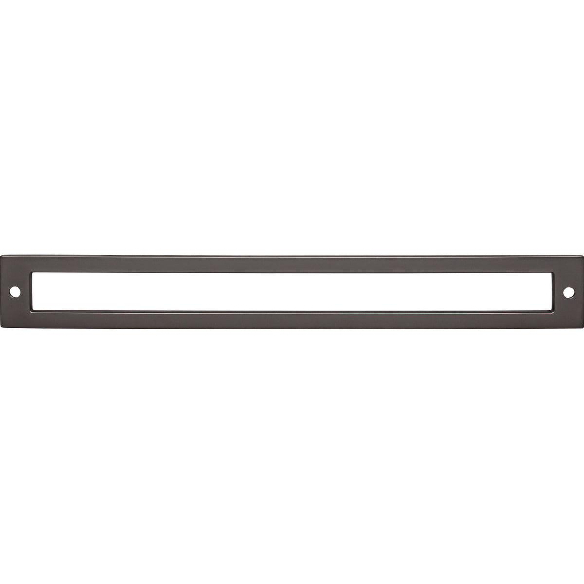 Top Knobs TK928AG: 8-13/16" cc Hollin Rectangle Backplate - Ash Gray