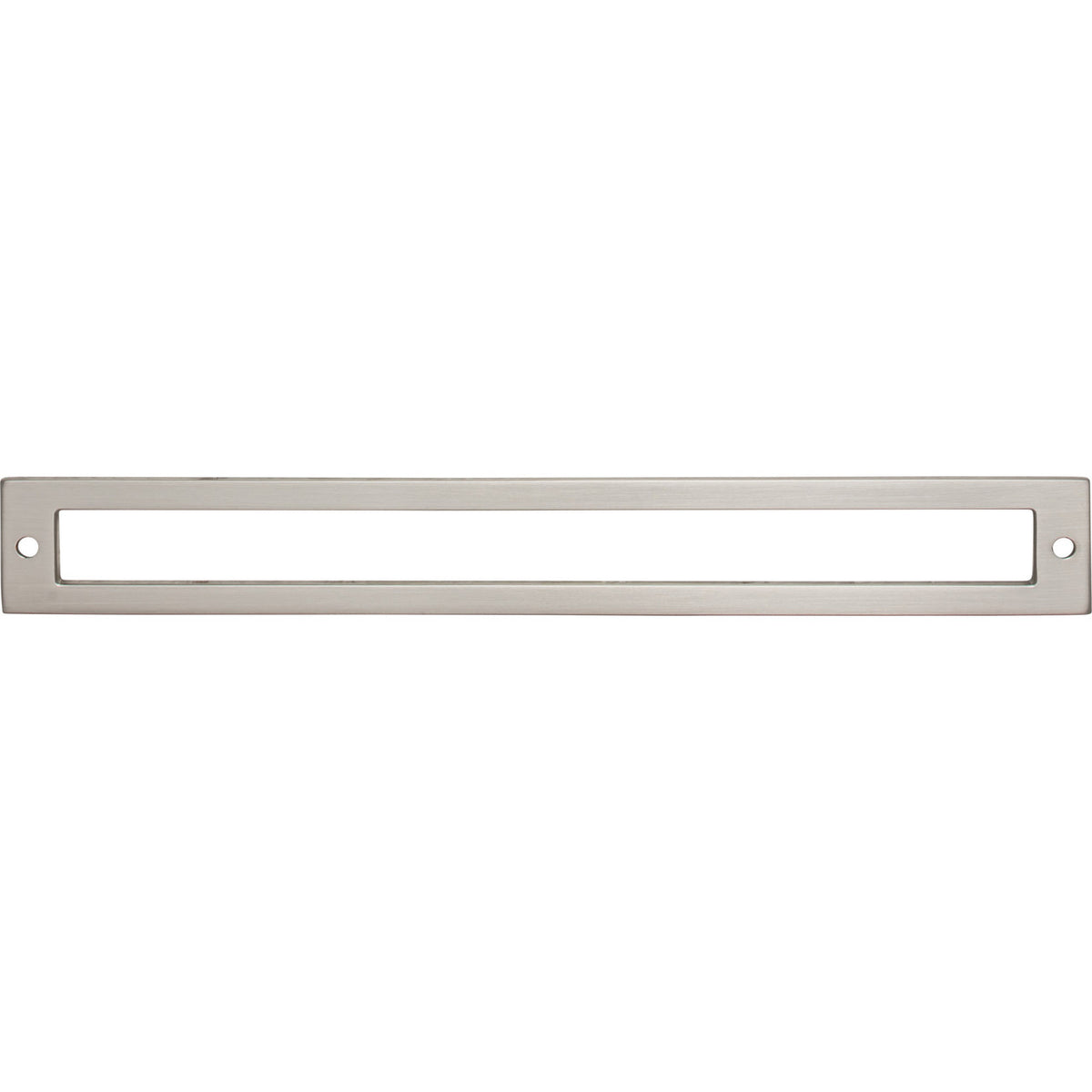 Top Knobs TK928BSN: 8-13/16" cc Hollin Rectangle Backplate - Brushed Satin Nickel