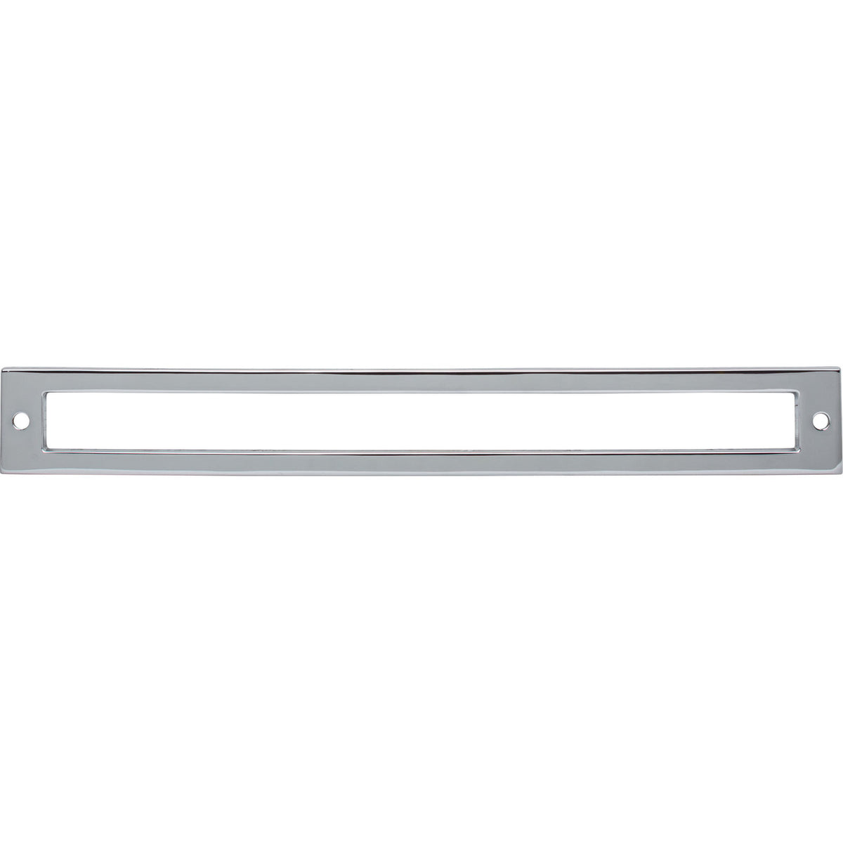 Top Knobs TK928PC: 8-13/16" cc Hollin Rectangle Backplate - Polished Chrome