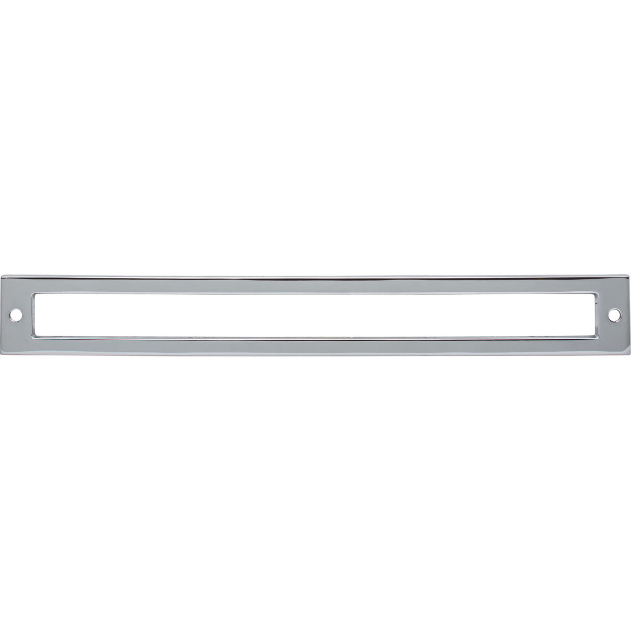 Top Knobs TK928PC: 8-13/16" cc Hollin Rectangle Backplate - Polished Chrome