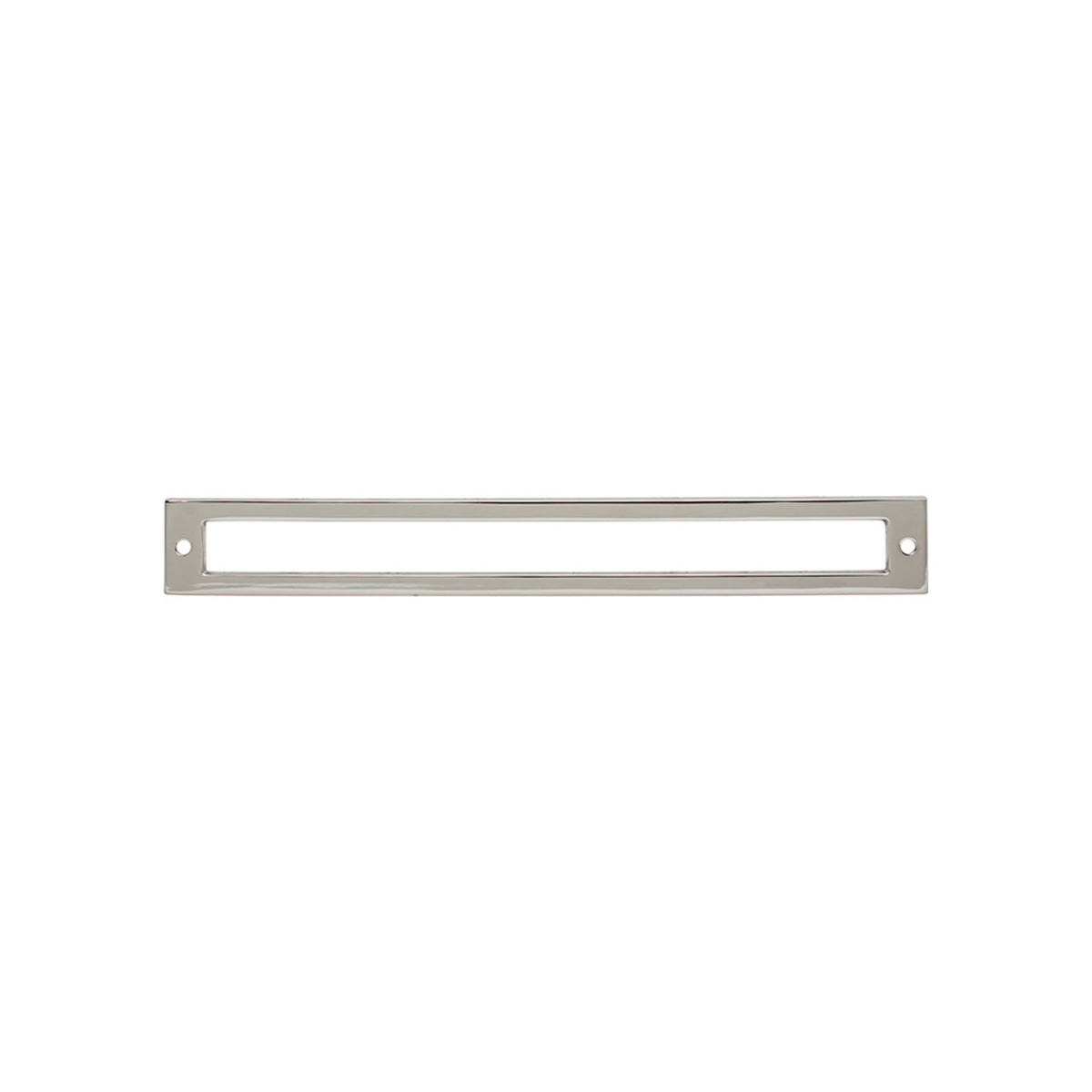 Top Knobs TK928PN: 8-13/16" cc Hollin Rectangle Backplate - Polished Nickel
