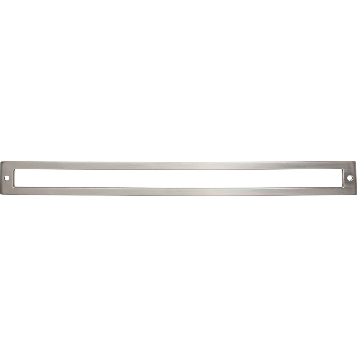 Top Knobs TK929BSN: 12" cc Hollin Rectangle Backplate - Brushed Satin Nickel