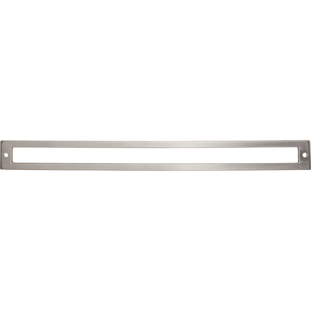 Top Knobs TK929BSN: 12" cc Hollin Rectangle Backplate - Brushed Satin Nickel