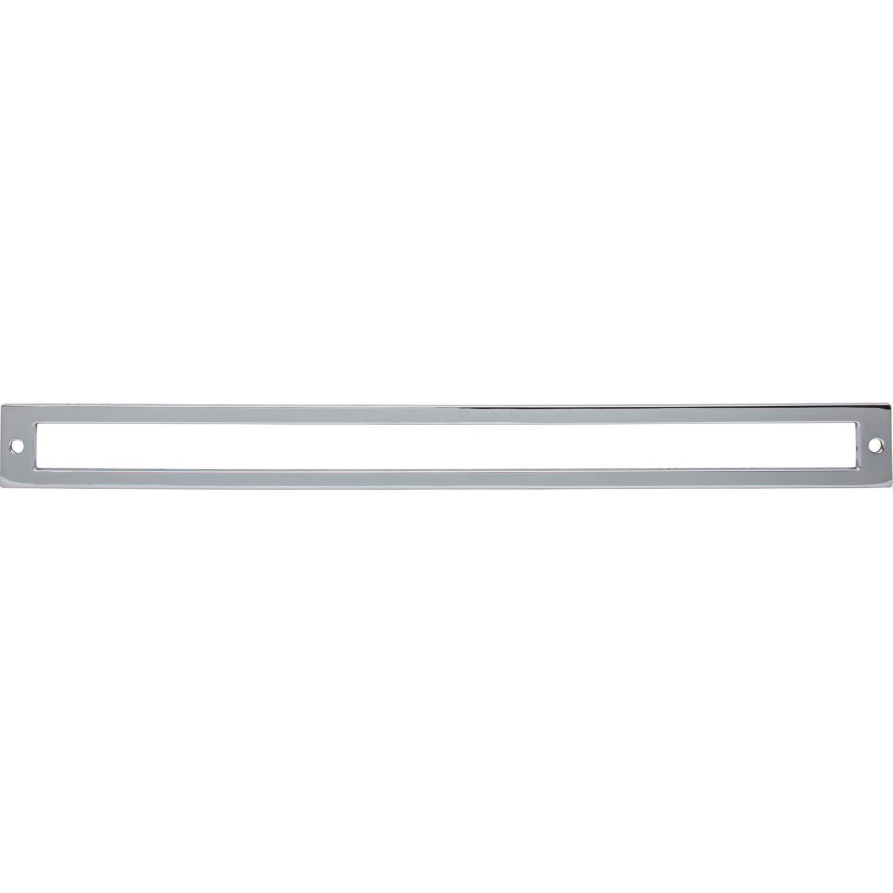 Top Knobs TK929PC: 12" cc Hollin Rectangle Backplate - Polished Chrome