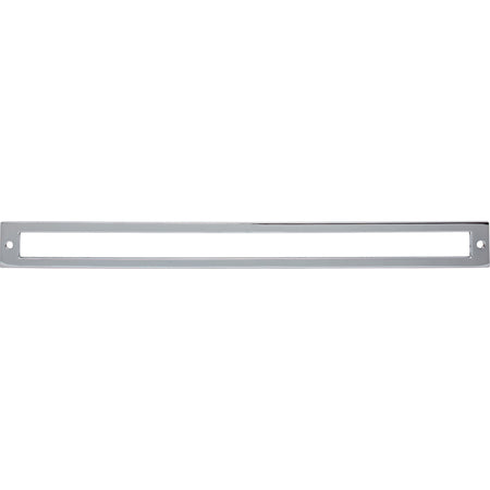 Top Knobs TK929PC: 12" cc Hollin Rectangle Backplate - Polished Chrome