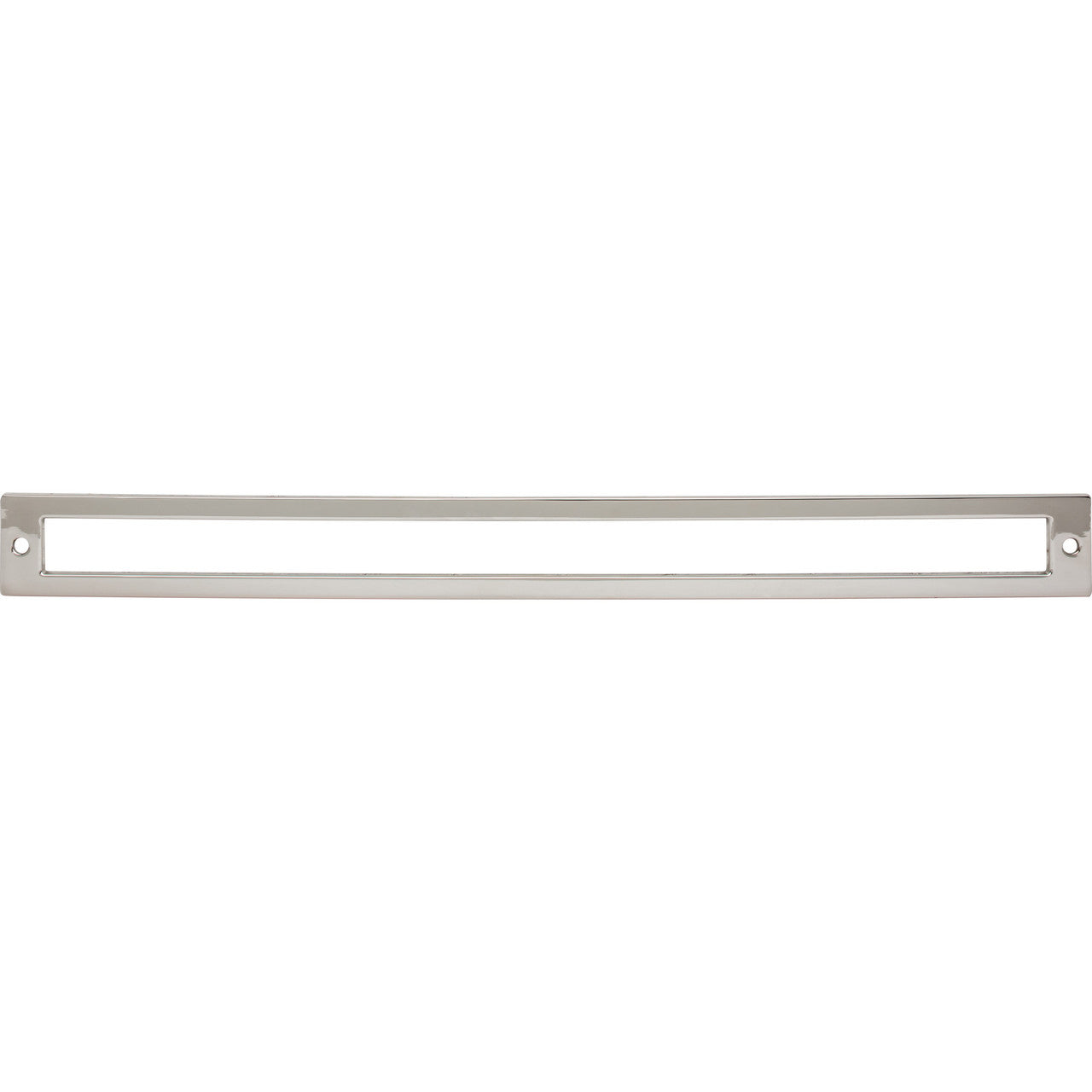 Top Knobs TK929PN: 12" cc Hollin Rectangle Backplate - Polished Nickel