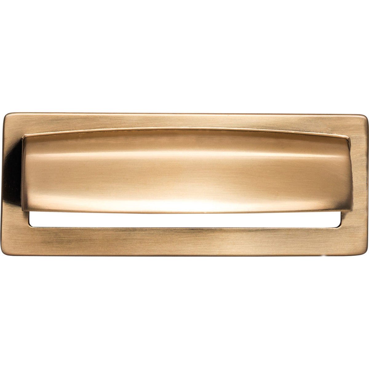 Top Knobs TK937HB: 3-3/4" cc Hollin Cup Cabinet Pull - Honey Bronze
