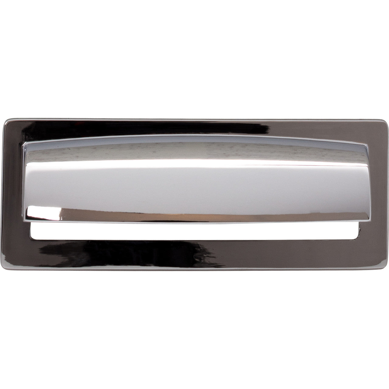 Top Knobs TK937PC: 3-3/4" cc Hollin Cup Cabinet Pull - Polished Chrome