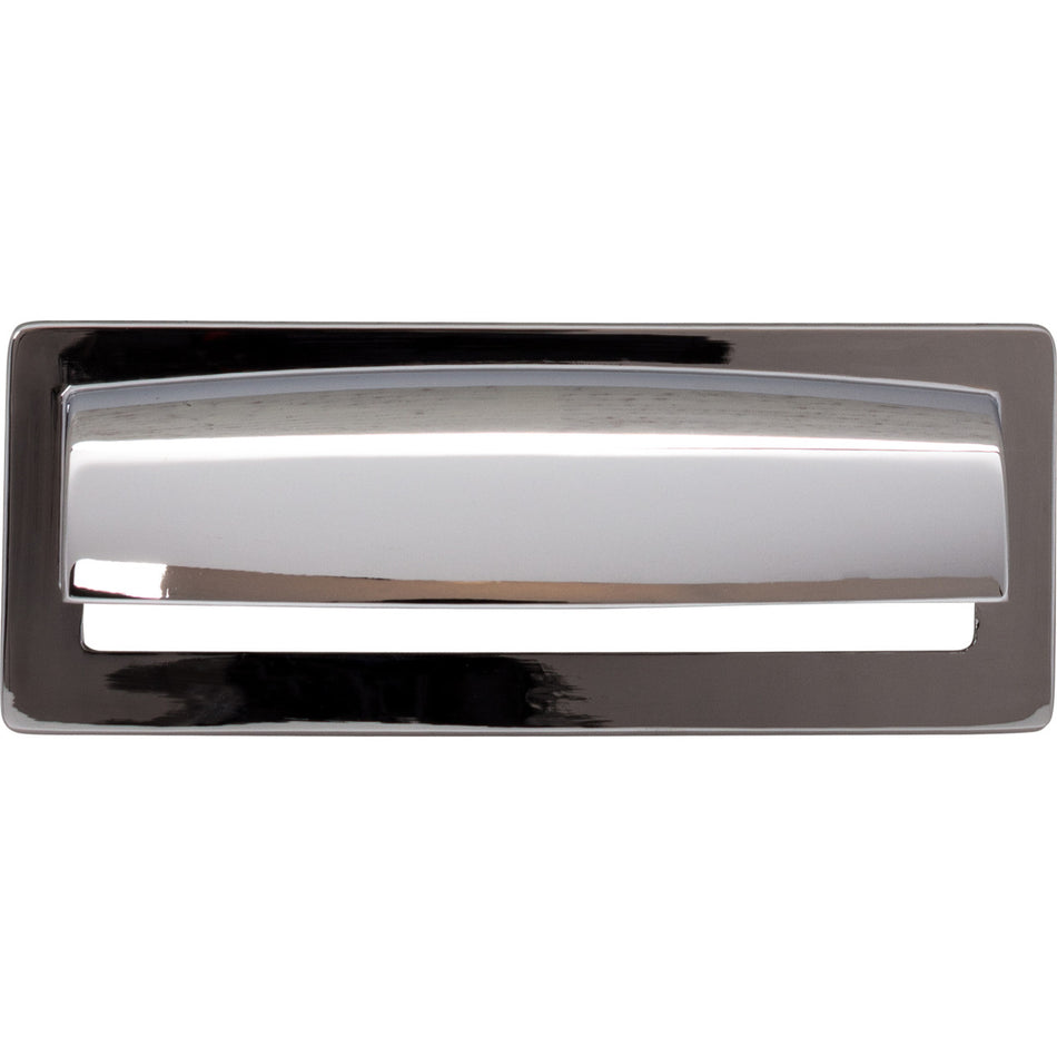 Top Knobs TK937PC: 3-3/4" cc Hollin Cup Cabinet Pull - Polished Chrome