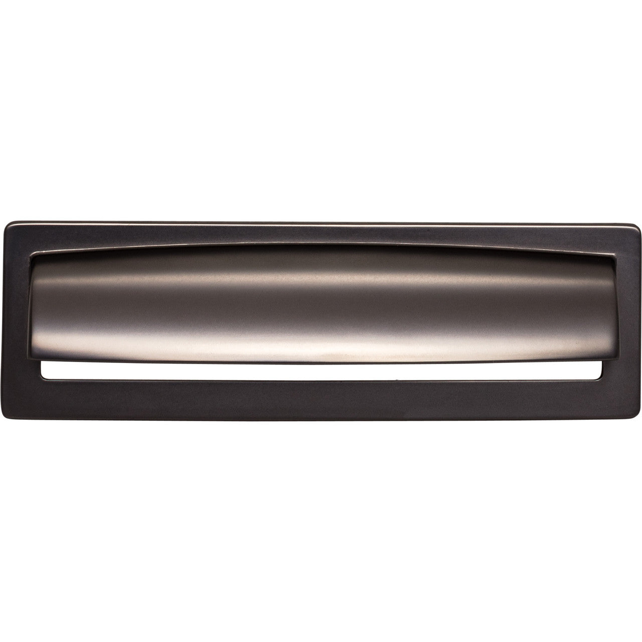 Top Knobs TK938AG: 5-1/16" cc Hollin Cup Cabinet Pull - Ash Gray