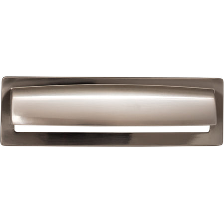 Top Knobs TK938BSN: 5-1/16" cc Hollin Cup Cabinet Pull - Brushed Satin Nickel