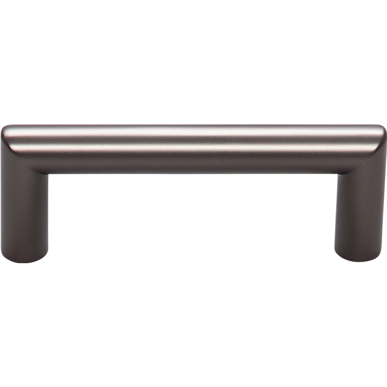 Top Knobs TK940AG: 3" cc Kinney Round Bar Cabinet Pull - Ash Gray