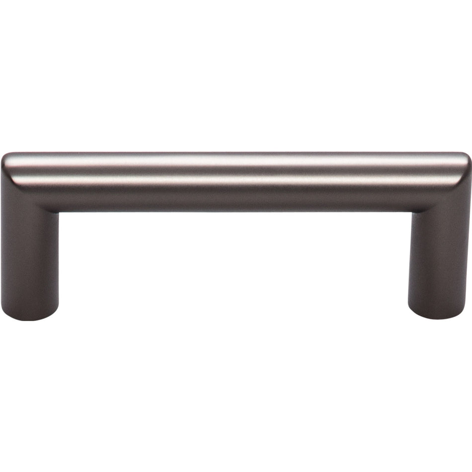 Top Knobs TK940AG: 3" cc Kinney Round Bar Cabinet Pull - Ash Gray