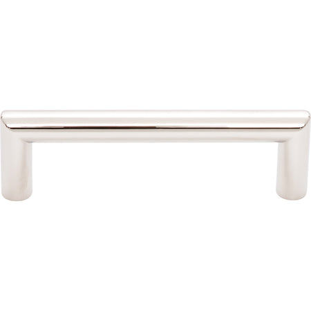 Top Knobs TK941PN: 3-3/4" cc Kinney Round Bar Cabinet Pull - Polished Nickel
