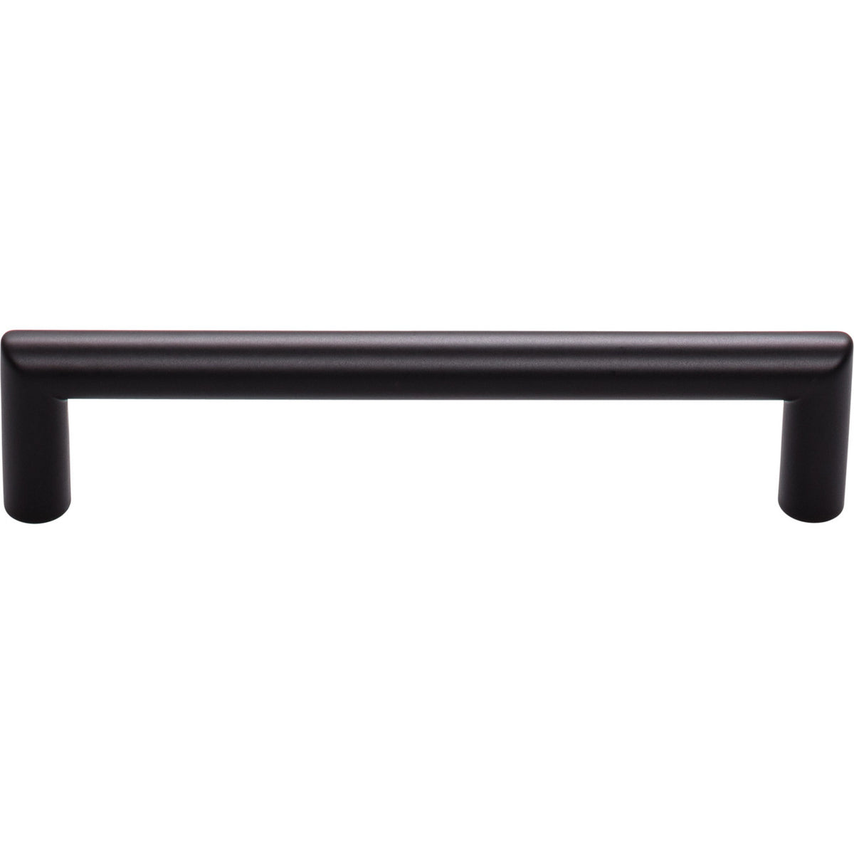 Top Knobs TK942BLK: 5-1/16" cc Kinney Round Bar Cabinet Pull - Flat Black