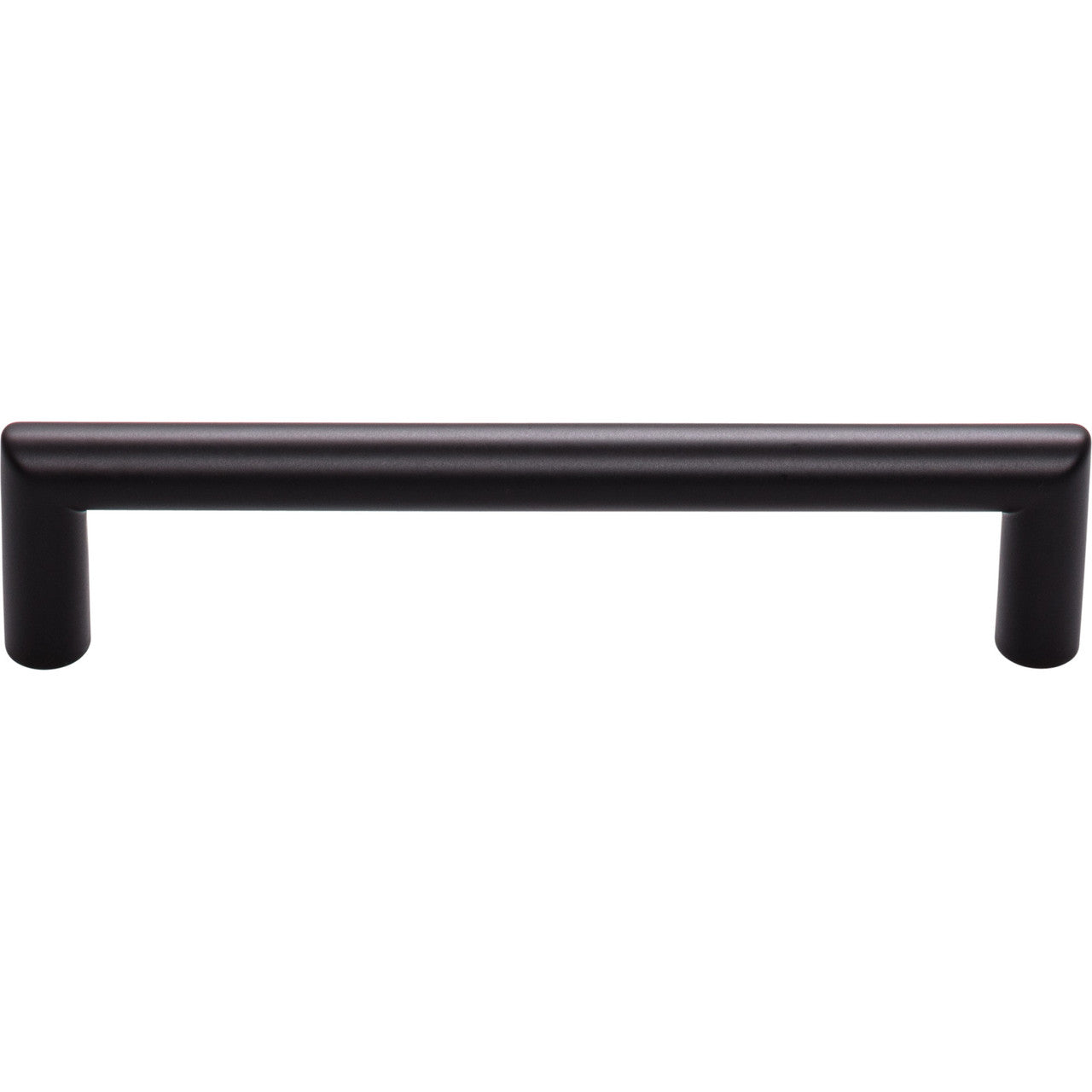 Top Knobs TK942BLK: 5-1/16" cc Kinney Round Bar Cabinet Pull - Flat Black