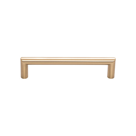 Top Knobs TK942HB: 5-1/16" cc Kinney Round Bar Cabinet Pull - Honey Bronze