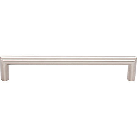 Top Knobs TK943BSN: 6-5/16" cc Kinney Round Bar Cabinet Pull - Brushed Satin Nickel