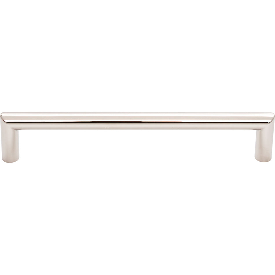 Top Knobs TK943PN: 6-5/16" cc Kinney Round Bar Cabinet Pull - Polished Nickel
