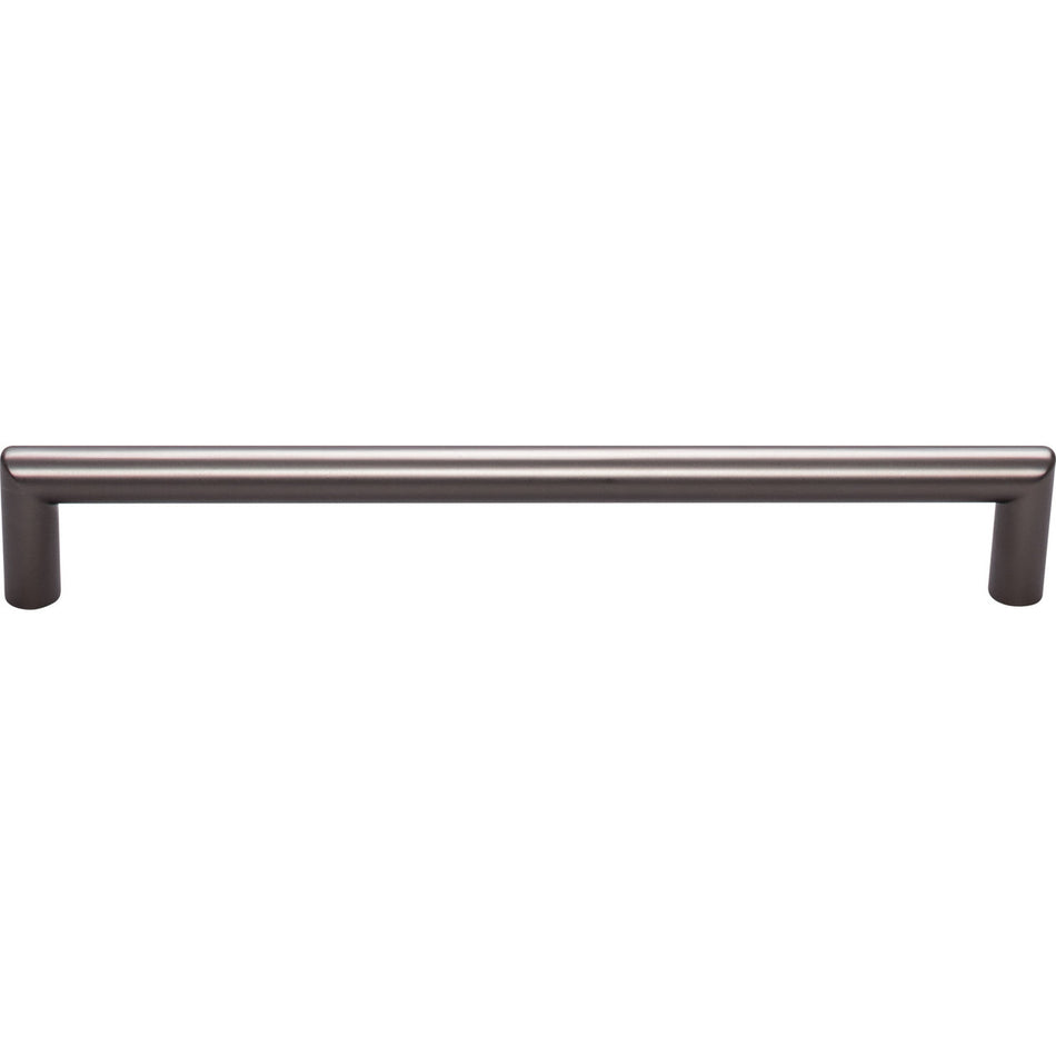 Top Knobs TK944AG: 7-9/16" cc Kinney Round Bar Cabinet Pull - Ash Gray