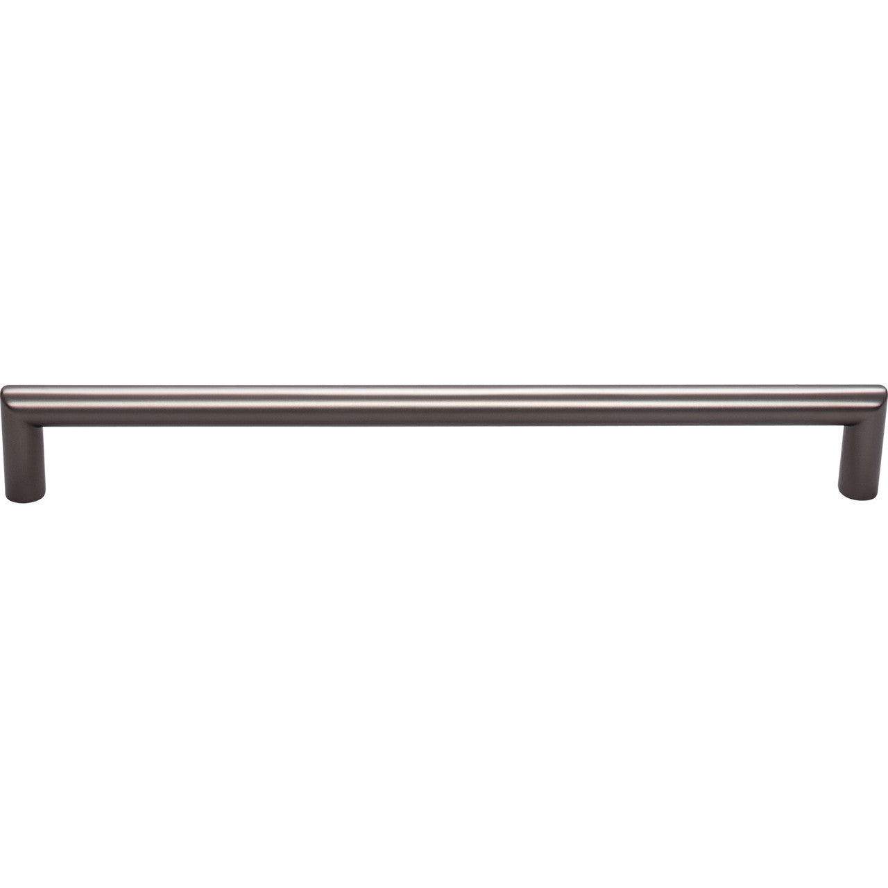 Top Knobs TK945AG: 8-13/16" cc Kinney Round Bar Cabinet Pull - Ash Gray