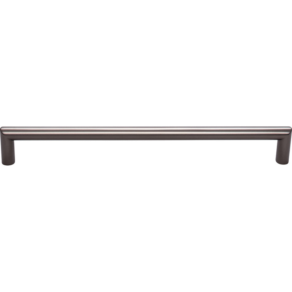 Top Knobs TK945AG: 8-13/16" cc Kinney Round Bar Cabinet Pull - Ash Gray
