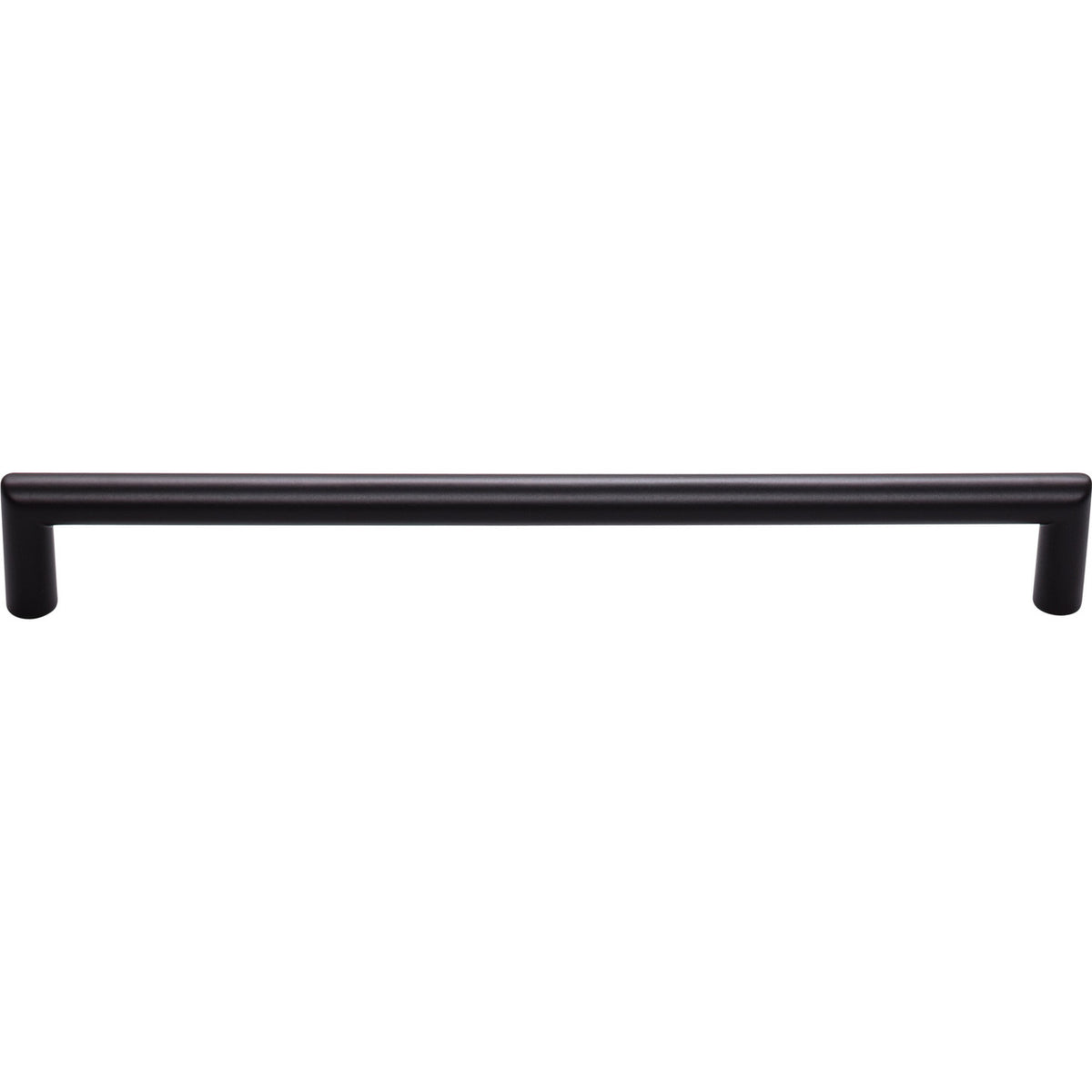 Top Knobs TK945BLK: 8-13/16" cc Kinney Round Bar Cabinet Pull - Flat Black