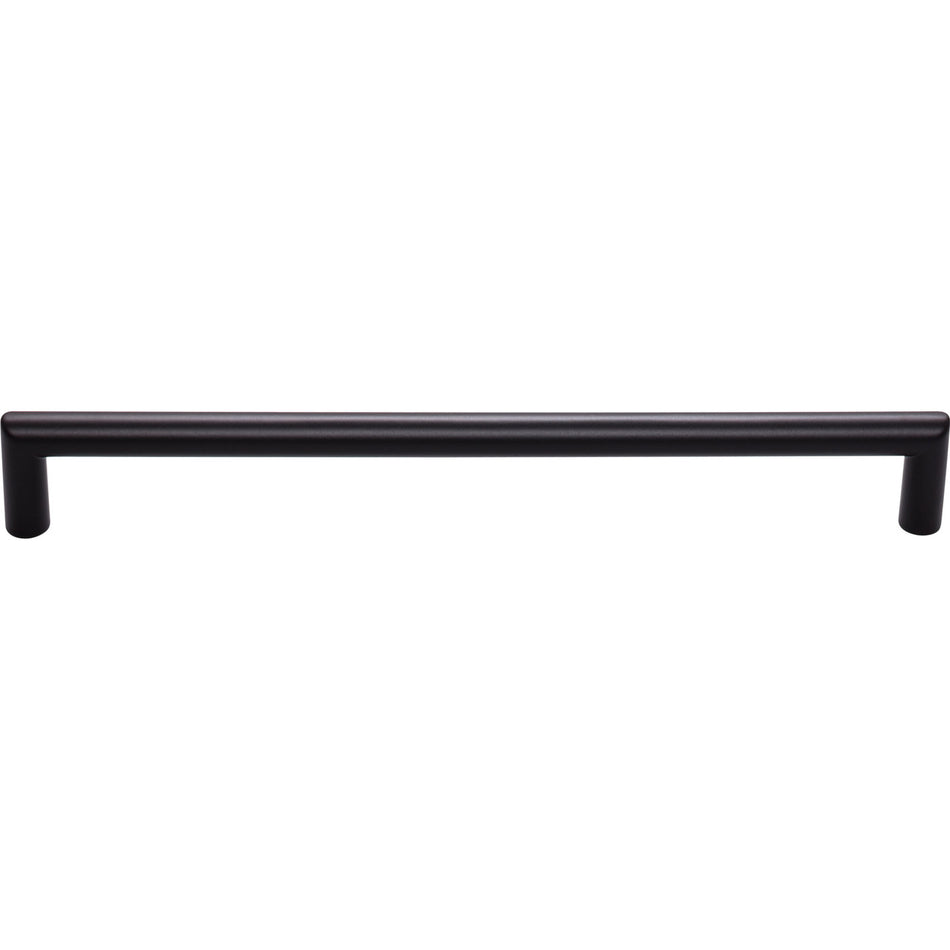 Top Knobs TK945BLK: 8-13/16" cc Kinney Round Bar Cabinet Pull - Flat Black
