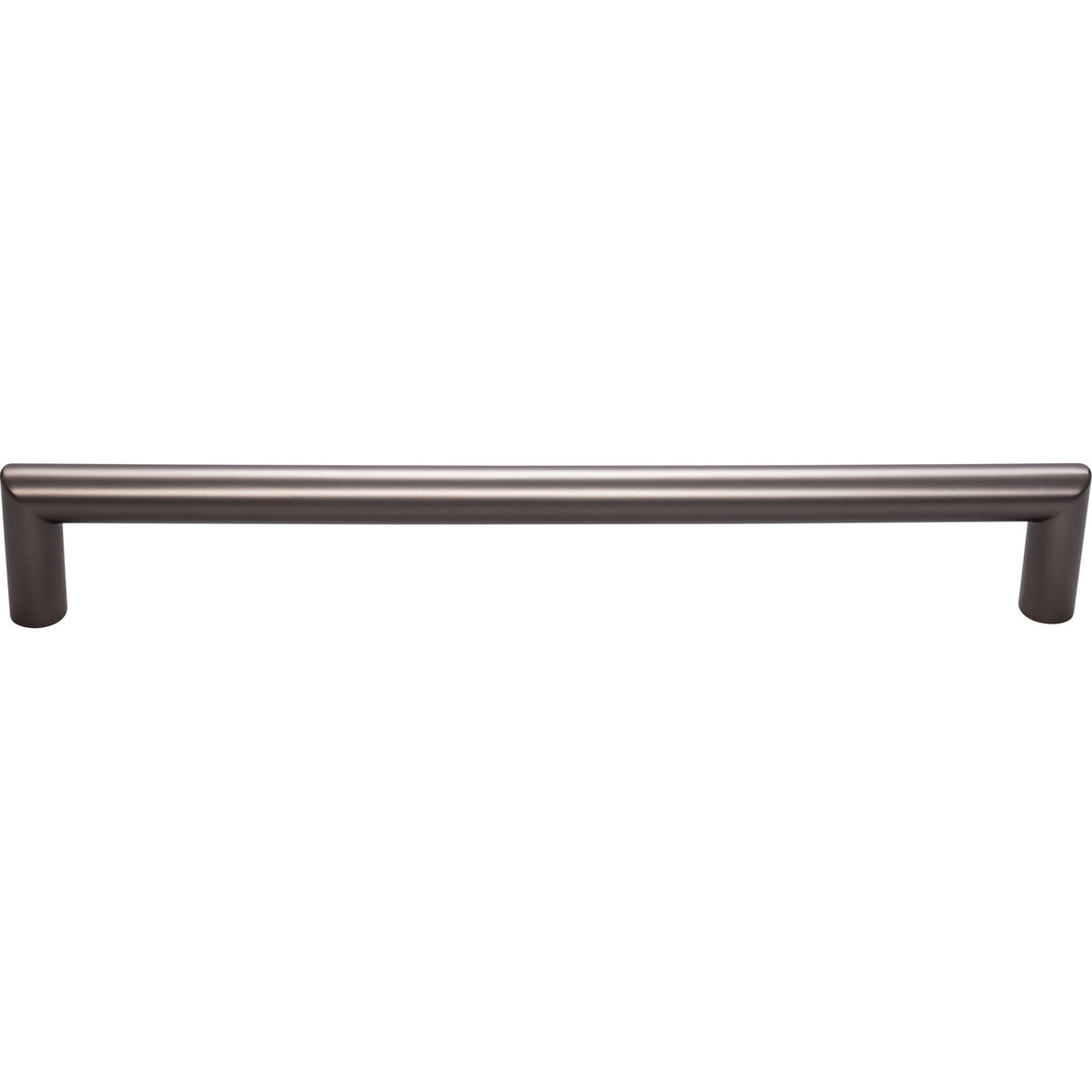 Top Knobs TK947AG: 12" cc Kinney Round Bar Appliance Pull - Ash Gray