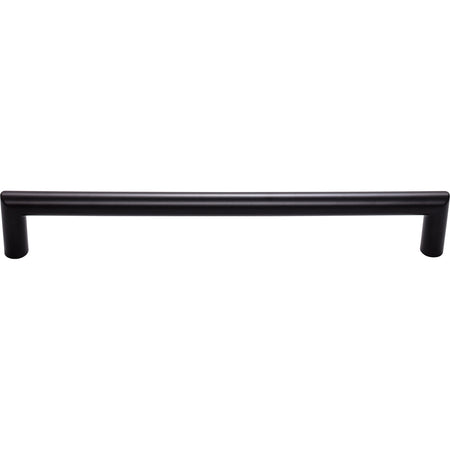 Top Knobs TK947BLK: 12" cc Kinney Round Bar Appliance Pull - Flat Black