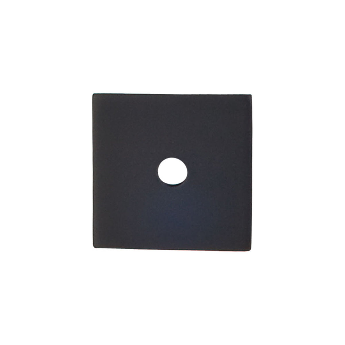 Top Knobs TK94BLK: Sanctuary Square Backplate - Flat Black