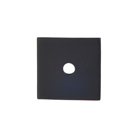 Top Knobs TK94BLK: Sanctuary Square Backplate - Flat Black