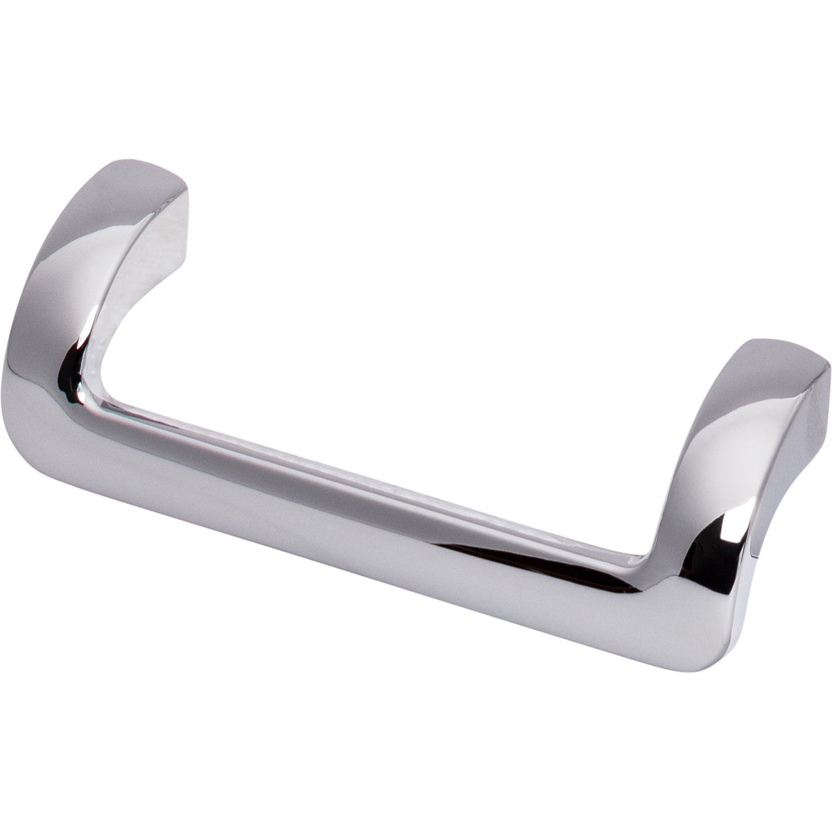 Top Knobs TK950PC: 3-3/4" cc Kentfield Offset Bar Cabinet Pull - Polished Chrome