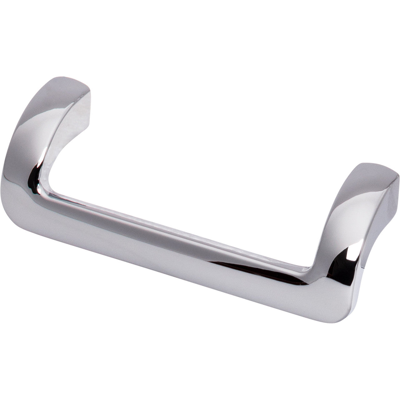 Top Knobs TK950PC: 3-3/4" cc Kentfield Offset Bar Cabinet Pull - Polished Chrome