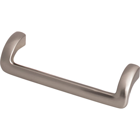 Top Knobs TK951BSN: 5-1/16" cc Kentfield Offset Bar Cabinet Pull - Brushed Satin Nickel