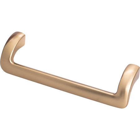 Top Knobs TK951HB: 5-1/16" cc Kentfield Offset Bar Cabinet Pull - Honey Bronze