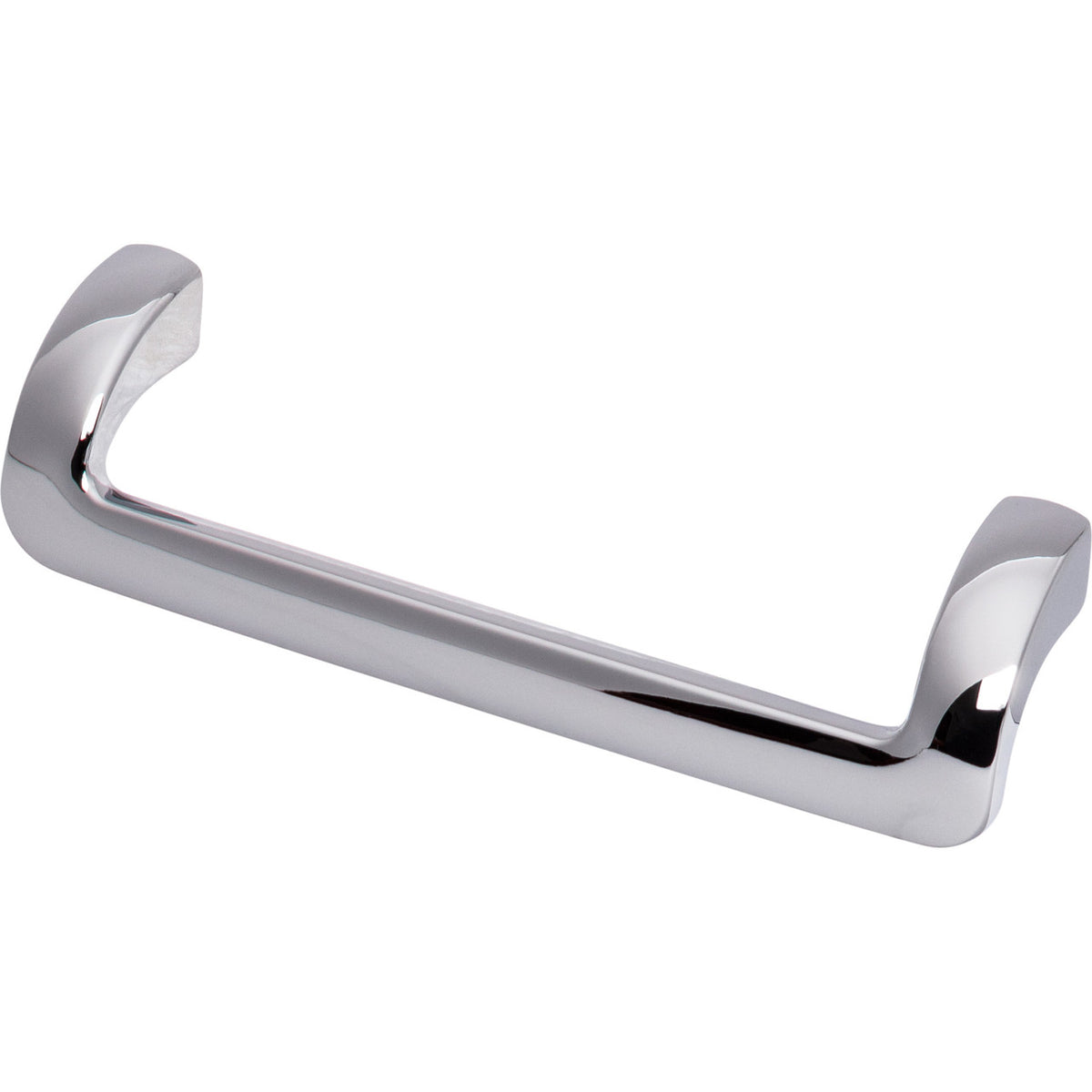 Top Knobs TK951PC: 5-1/16" cc Kentfield Offset Bar Cabinet Pull - Polished Chrome
